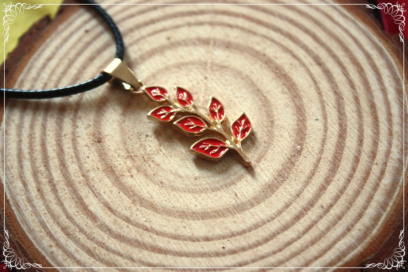 Pendentifs Automne Halloween feuilles chêne érable