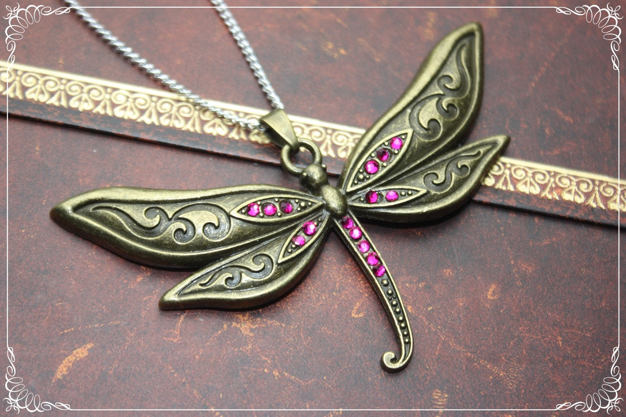 Pendentifs "Libellules bronzes"
