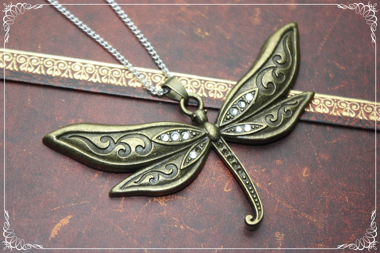 Pendentifs "Libellules bronzes"