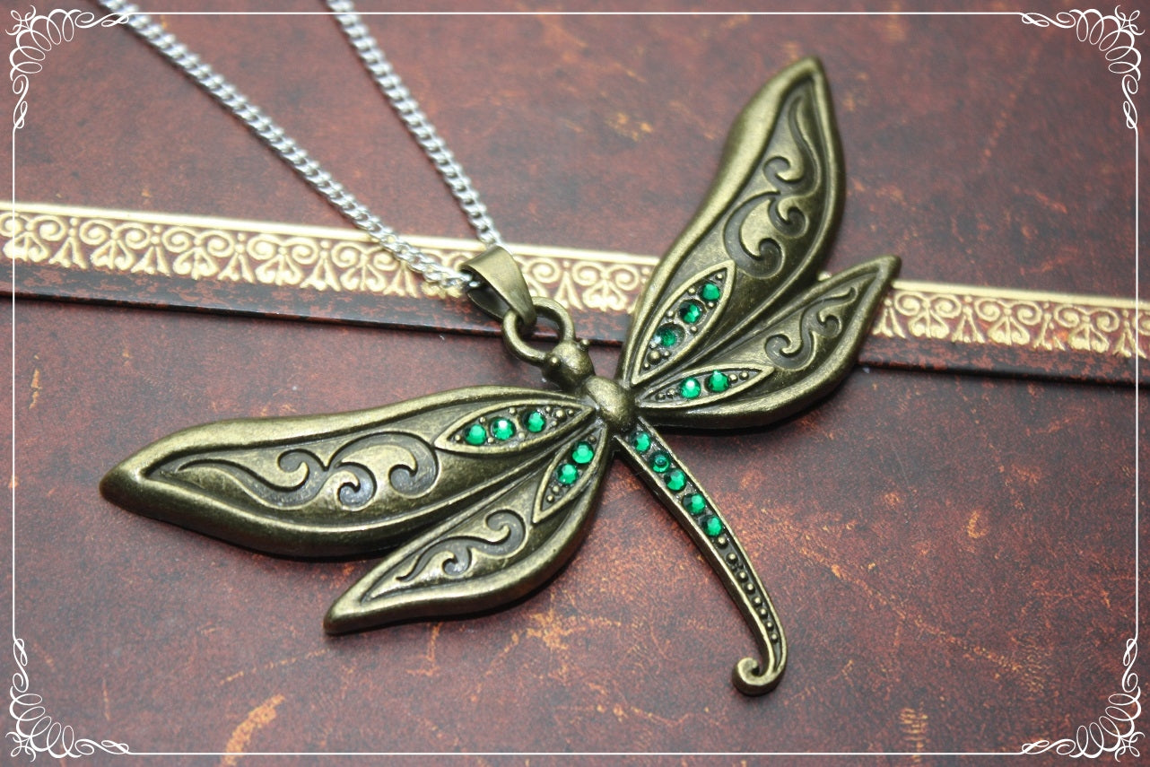Pendentifs "Libellules bronzes"