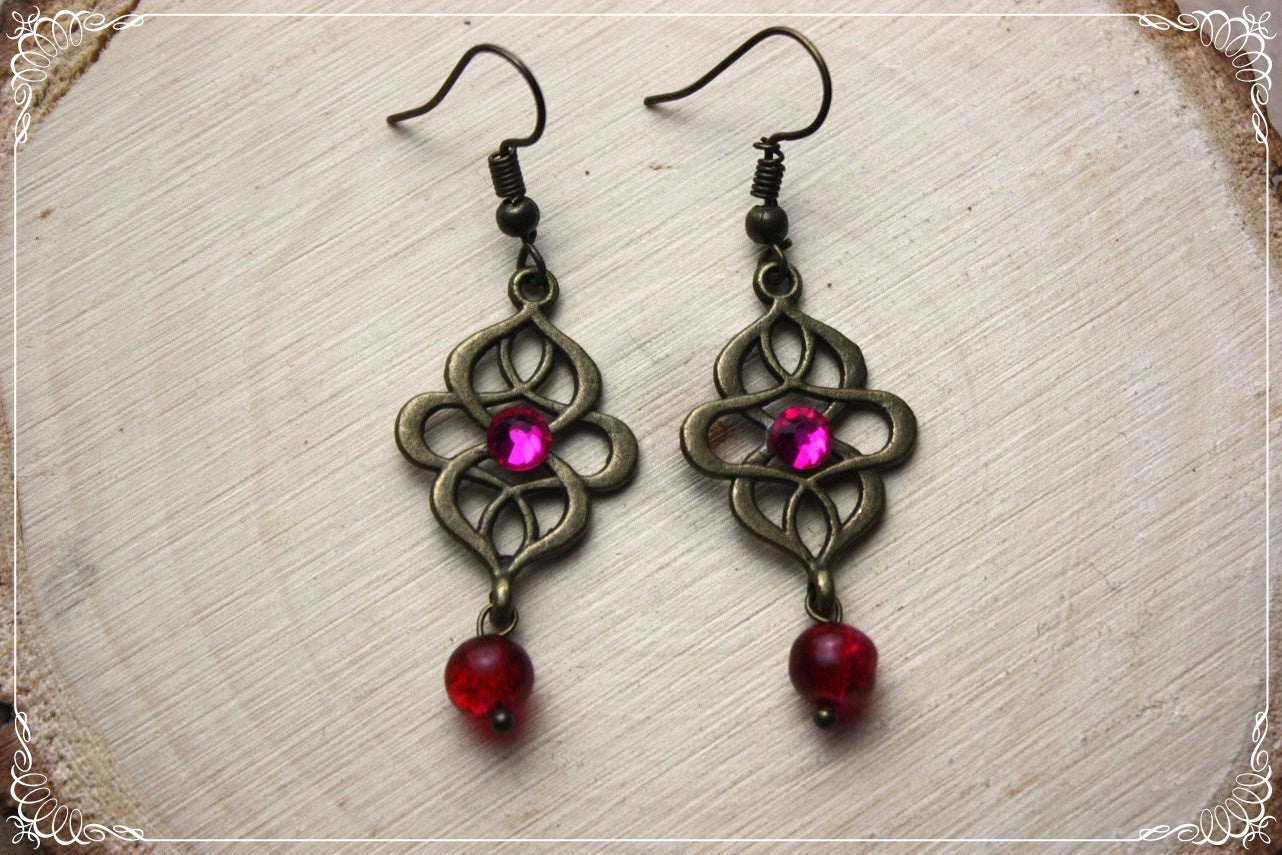 Boucles d'oreilles "Art nouveau"
