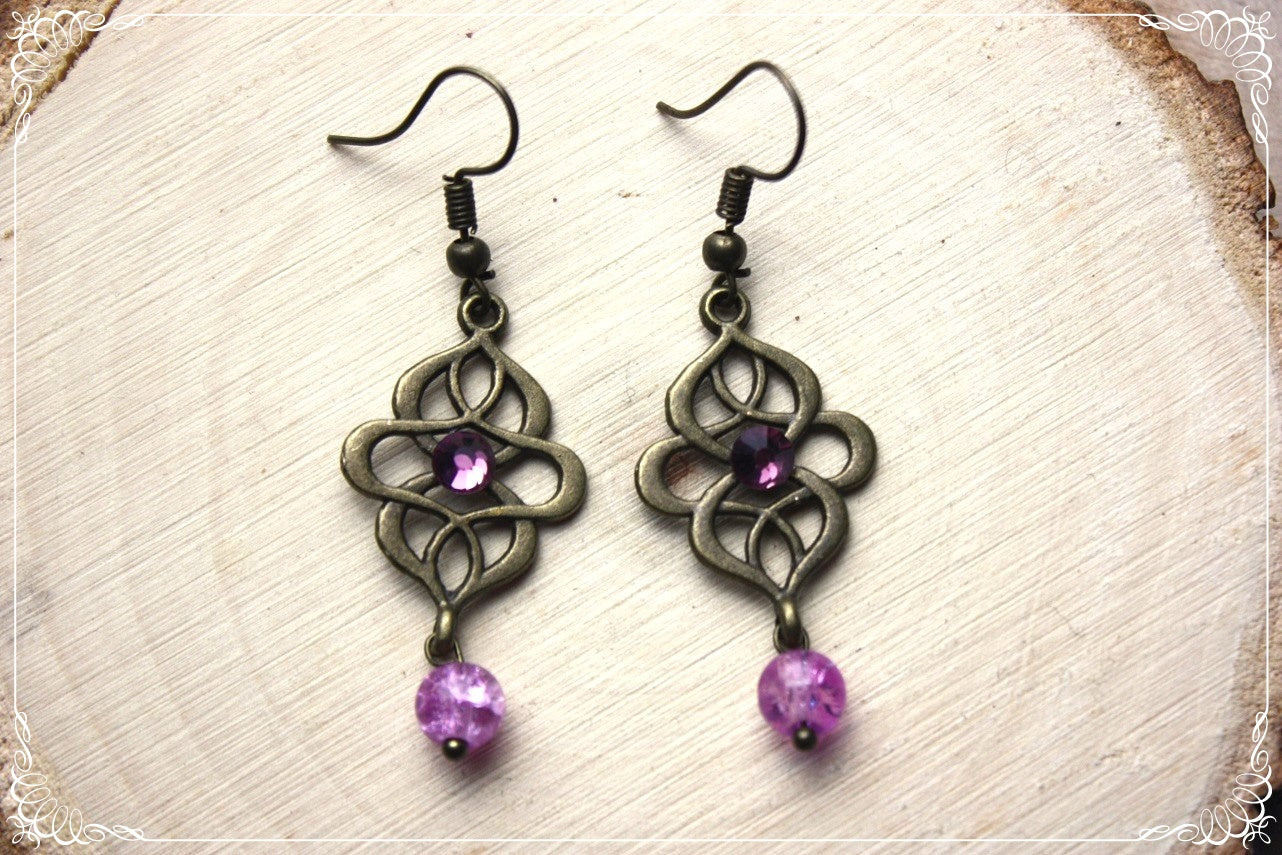 Boucles d'oreilles "Art nouveau"