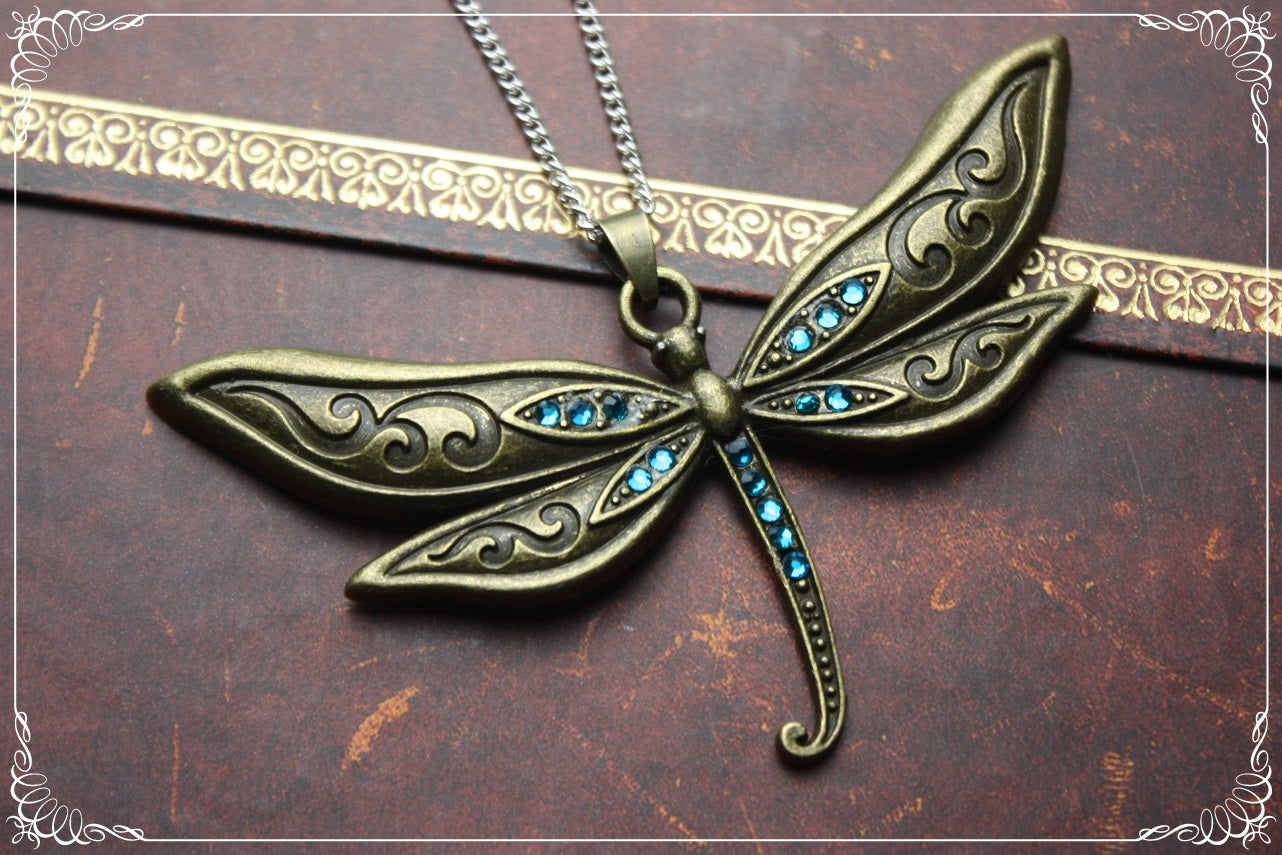 Pendentifs "Libellules bronzes"