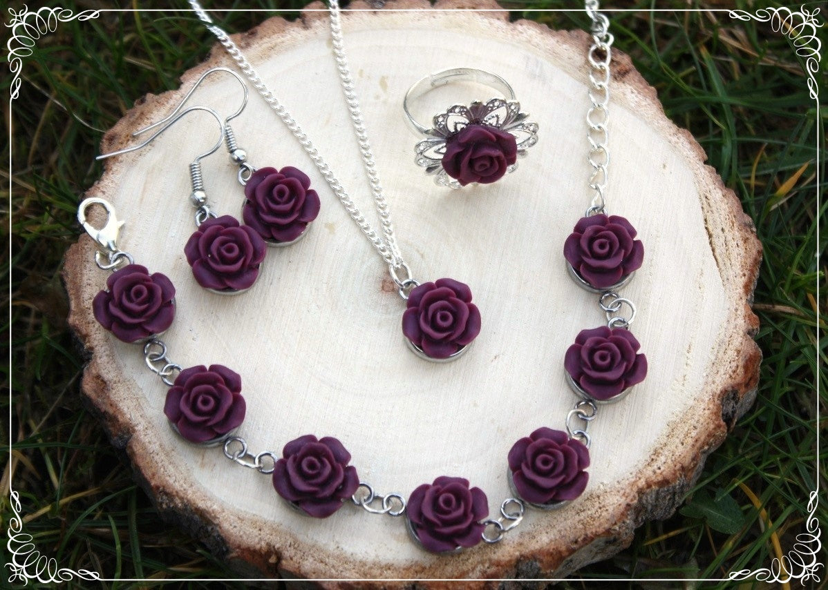 Bracelets "Roses mattes"