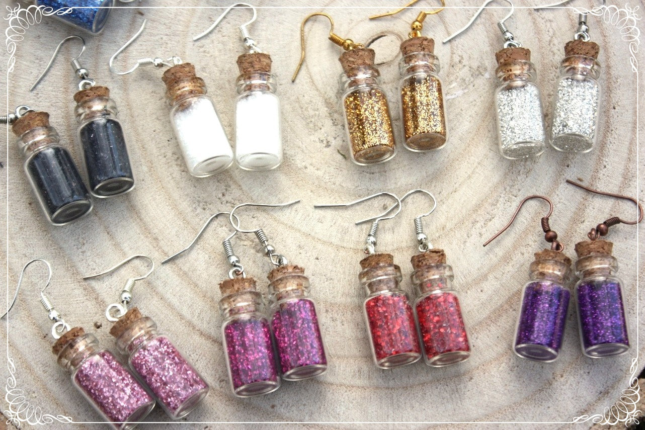 Boucles d'oreilles "Fioles"