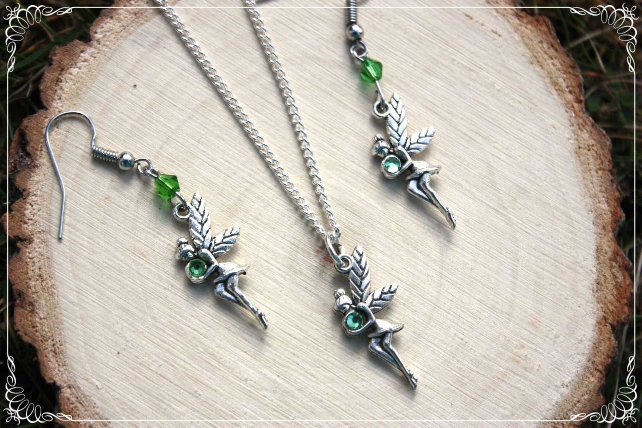 Boucles d'oreilles "Fées profils perles"