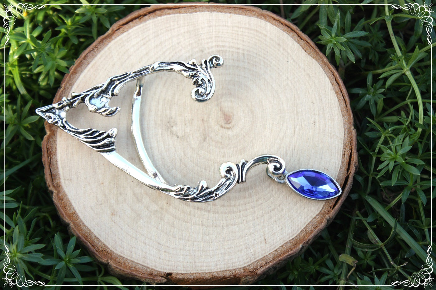 Tour d'oreille d'elfes boucles d'oreilles elfique fantasy goutte fine