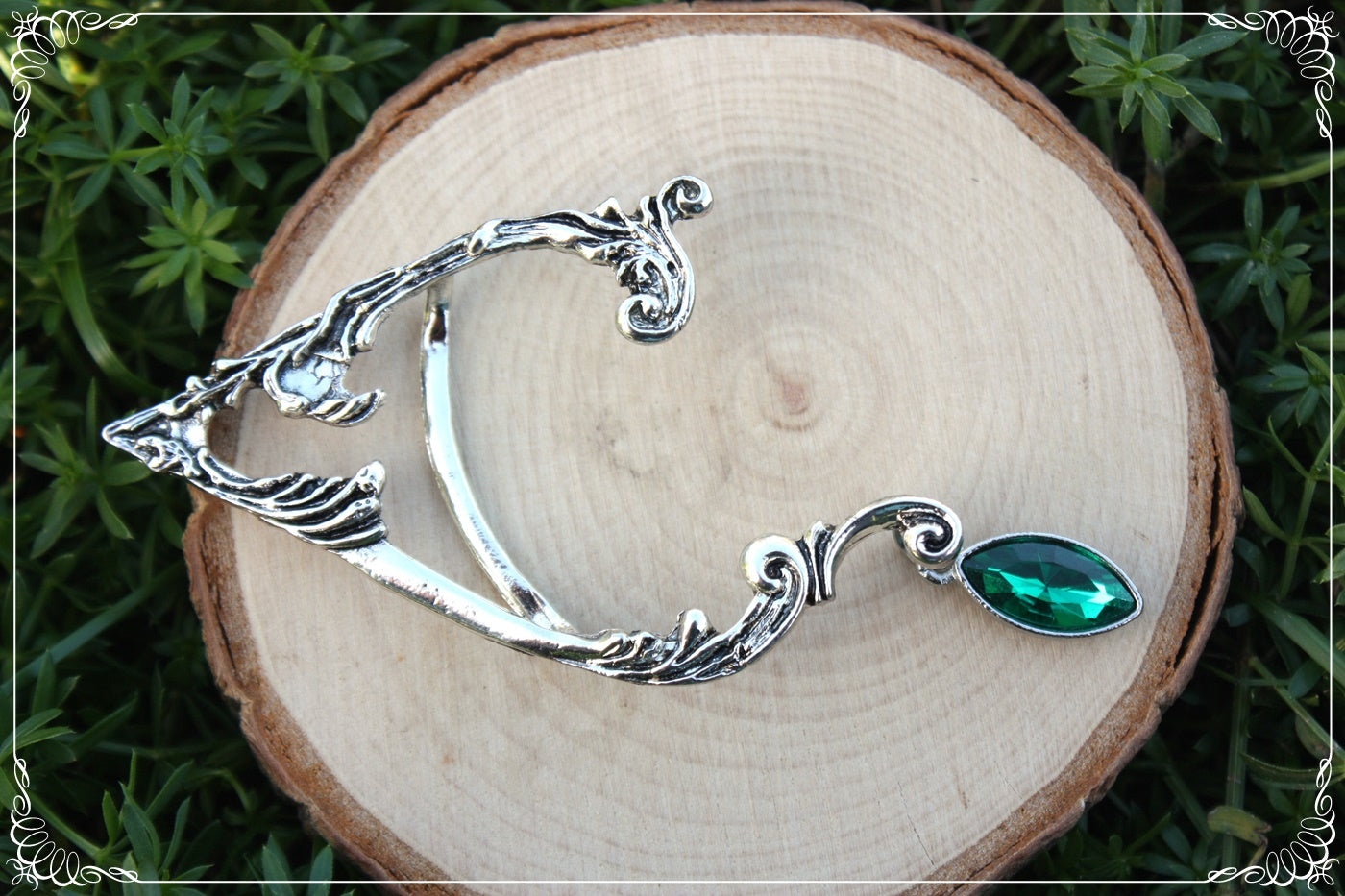Tour d'oreille d'elfes boucles d'oreilles elfique fantasy goutte fine