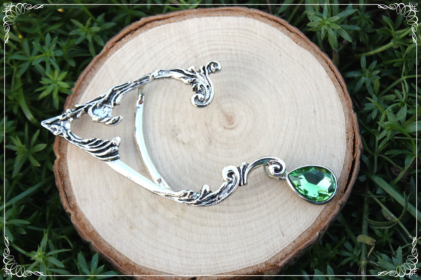 Tour d'oreille d'elfes boucles d'oreilles elfique fantasy goutte large