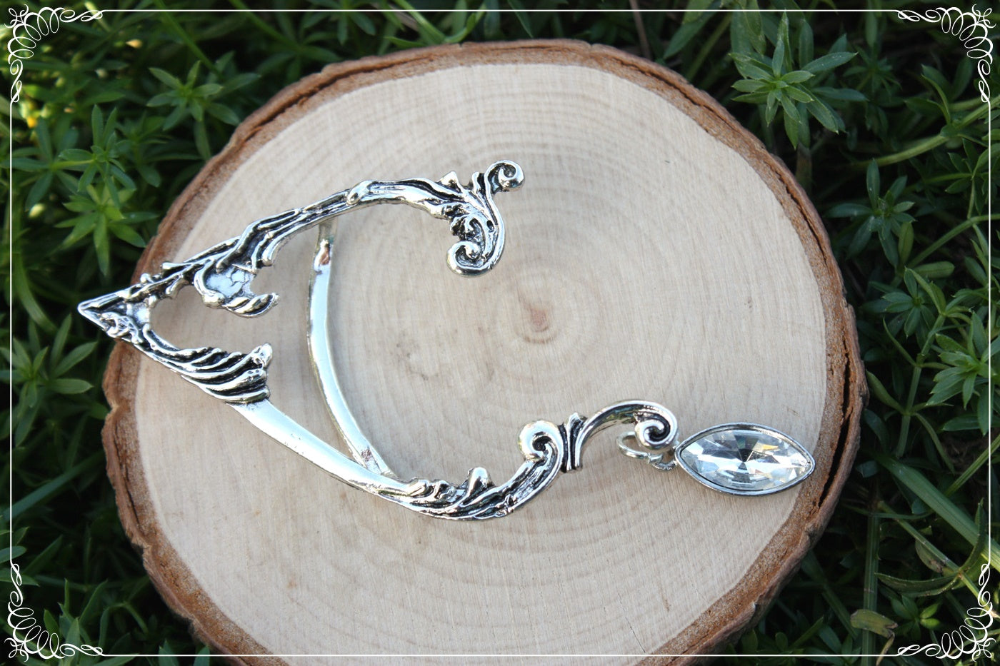 Tour d'oreille d'elfes boucles d'oreilles elfique fantasy goutte fine