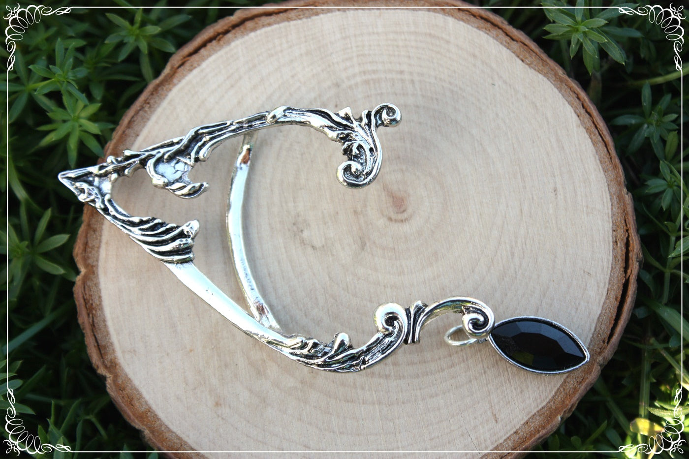 Tour d'oreille d'elfes boucles d'oreilles elfique fantasy goutte fine
