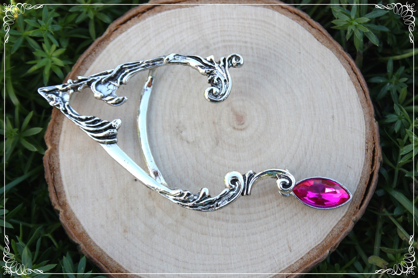 Tour d'oreille d'elfes boucles d'oreilles elfique fantasy goutte fine