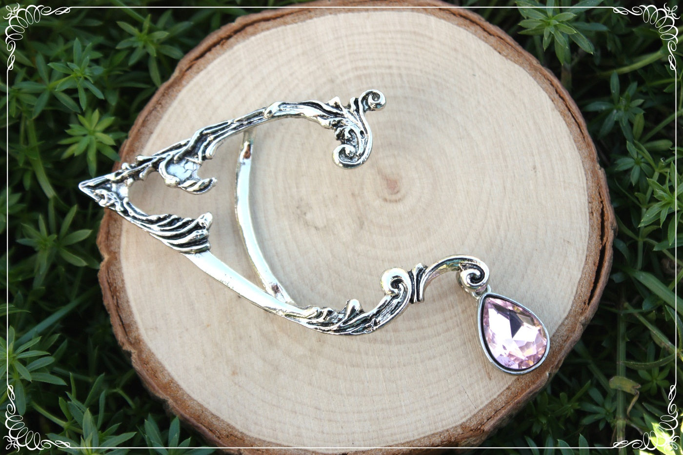 Tour d'oreille d'elfes boucles d'oreilles elfique fantasy goutte large