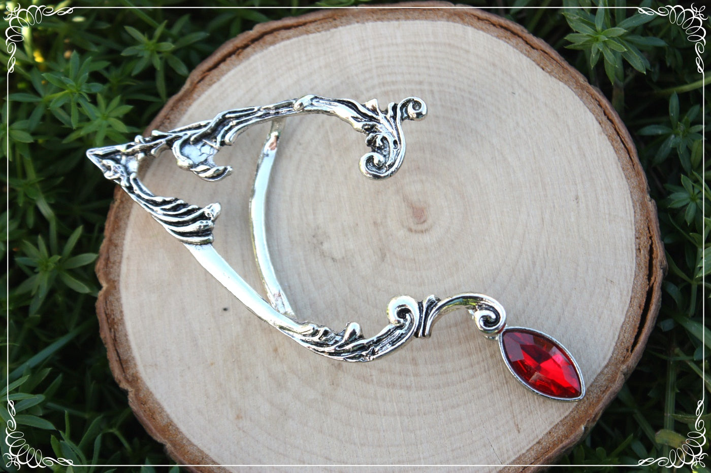 Tour d'oreille d'elfes boucles d'oreilles elfique fantasy goutte fine