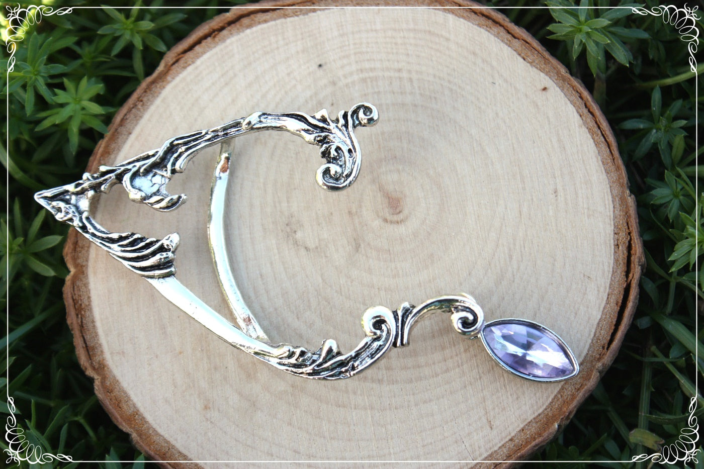 Tour d'oreille d'elfes boucles d'oreilles elfique fantasy goutte fine