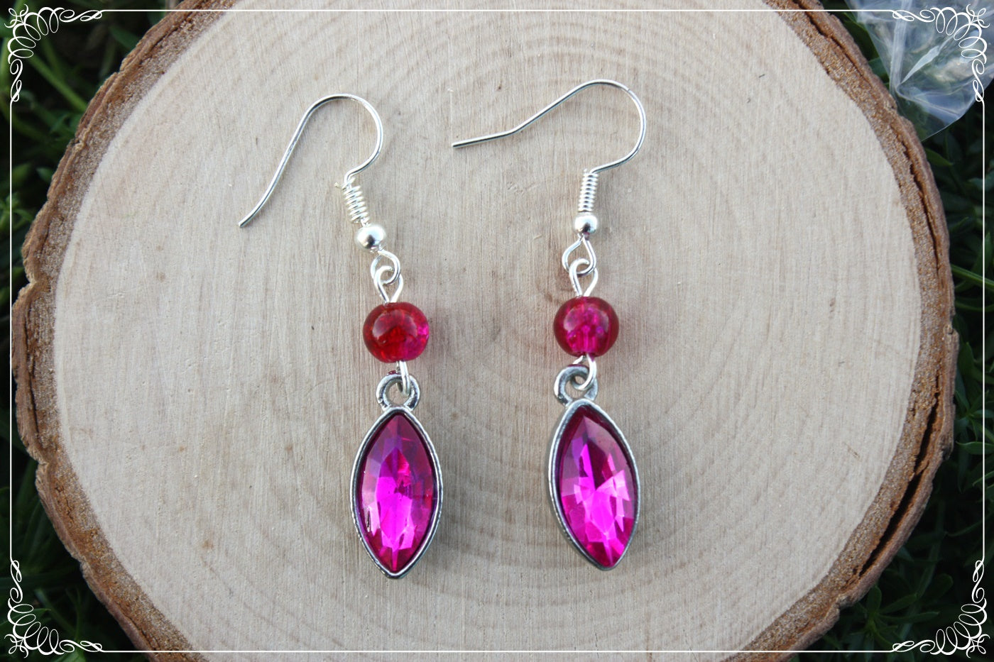 Boucles d'oreilles "Gouttes et perles"