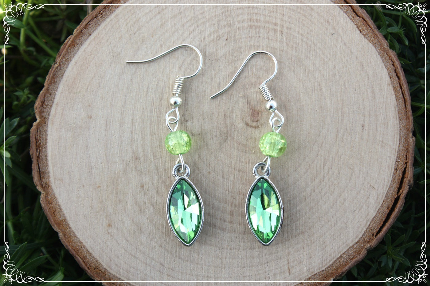 Boucles d'oreilles "Gouttes et perles"