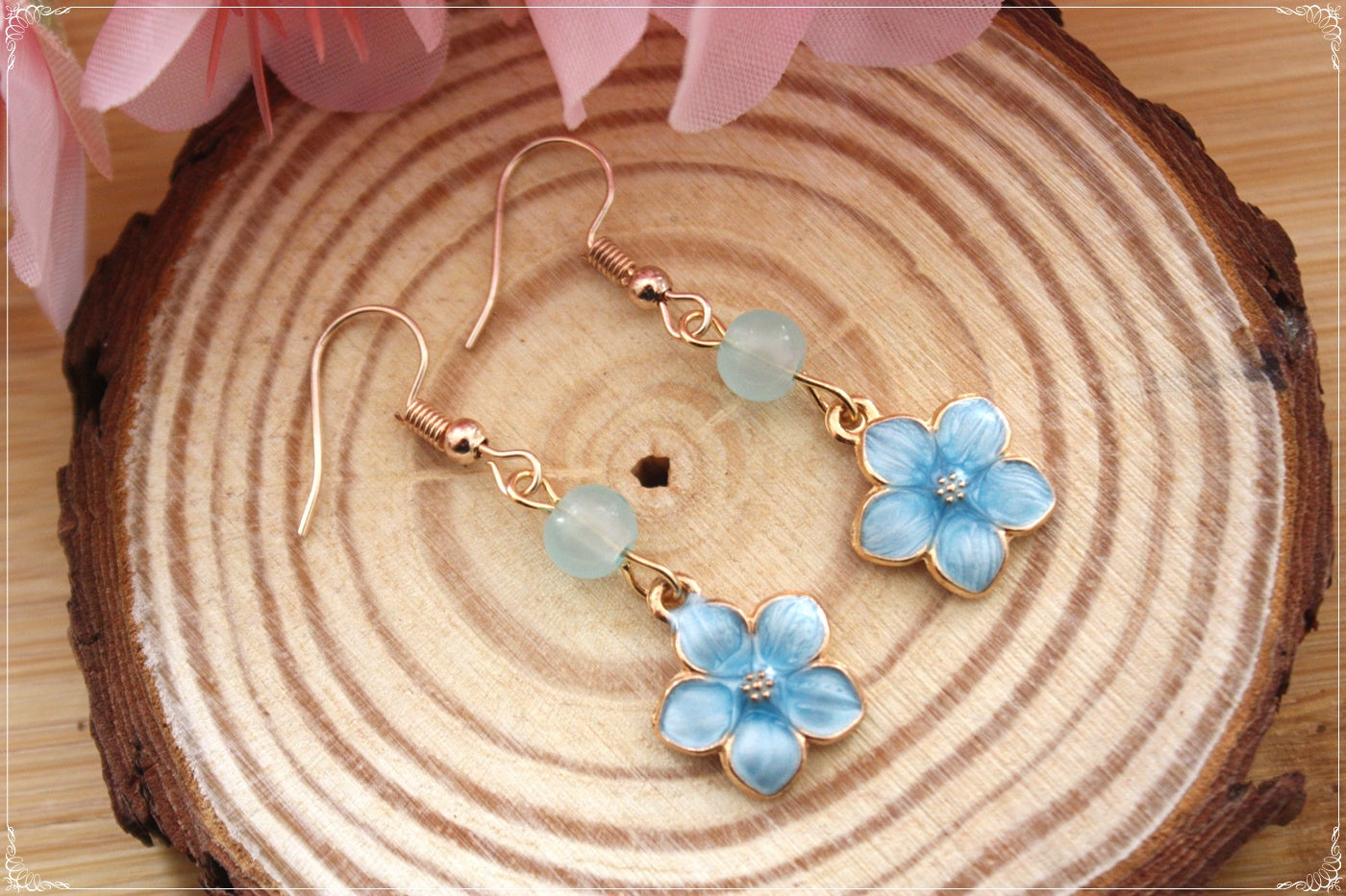 Boucles d'oreilles japon "Sakura" - Fleurs de cerisier