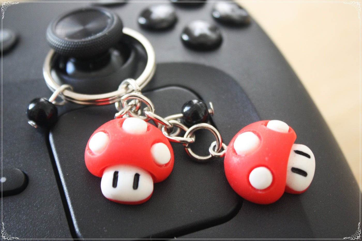 Boucles d'oreilles pendentifs porte-clé Mario Toad