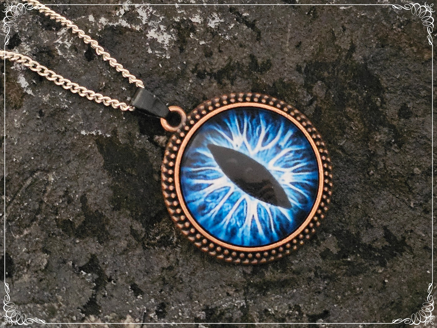 Pendentifs "Oeil de dragon - Cuivre"
