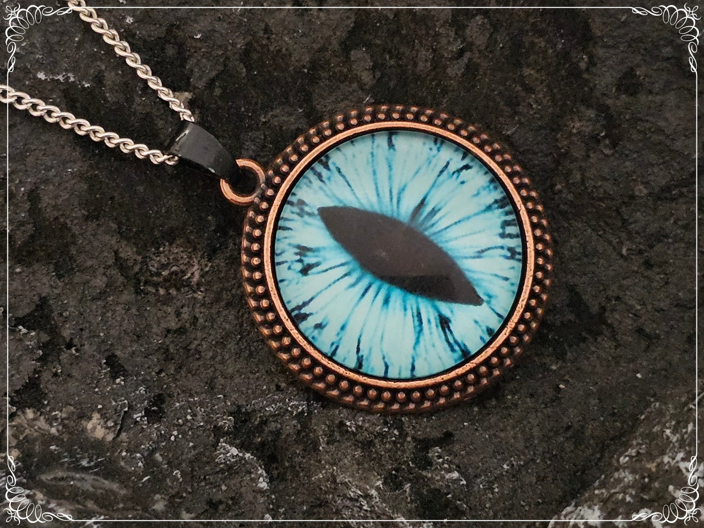 Pendentifs "Oeil de dragon - Cuivre"