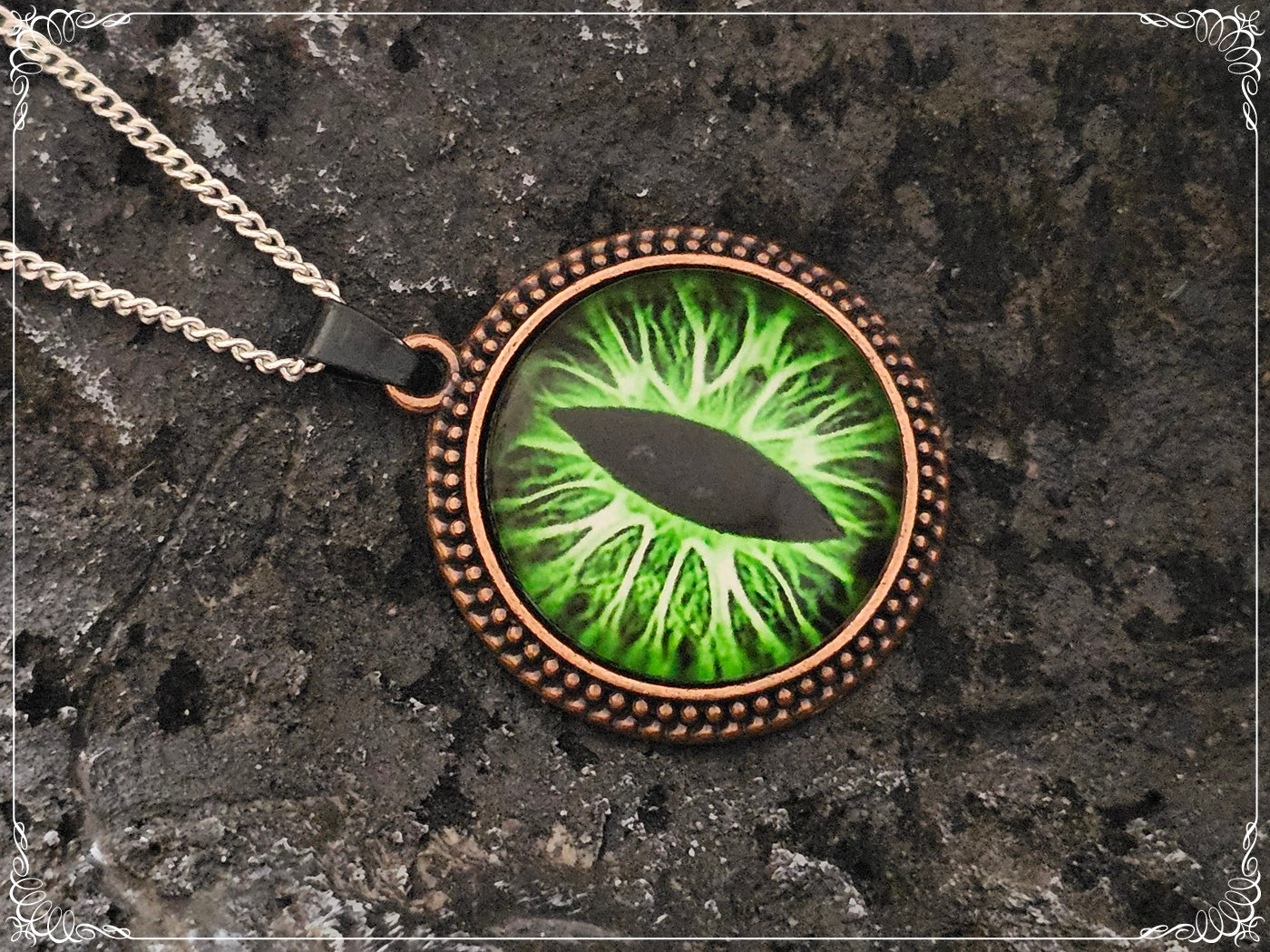 Pendentifs "Oeil de dragon - Cuivre"