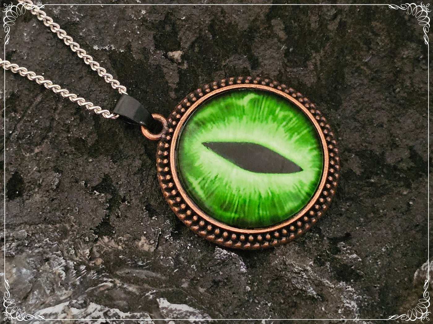 Pendentifs "Oeil de dragon - Cuivre"