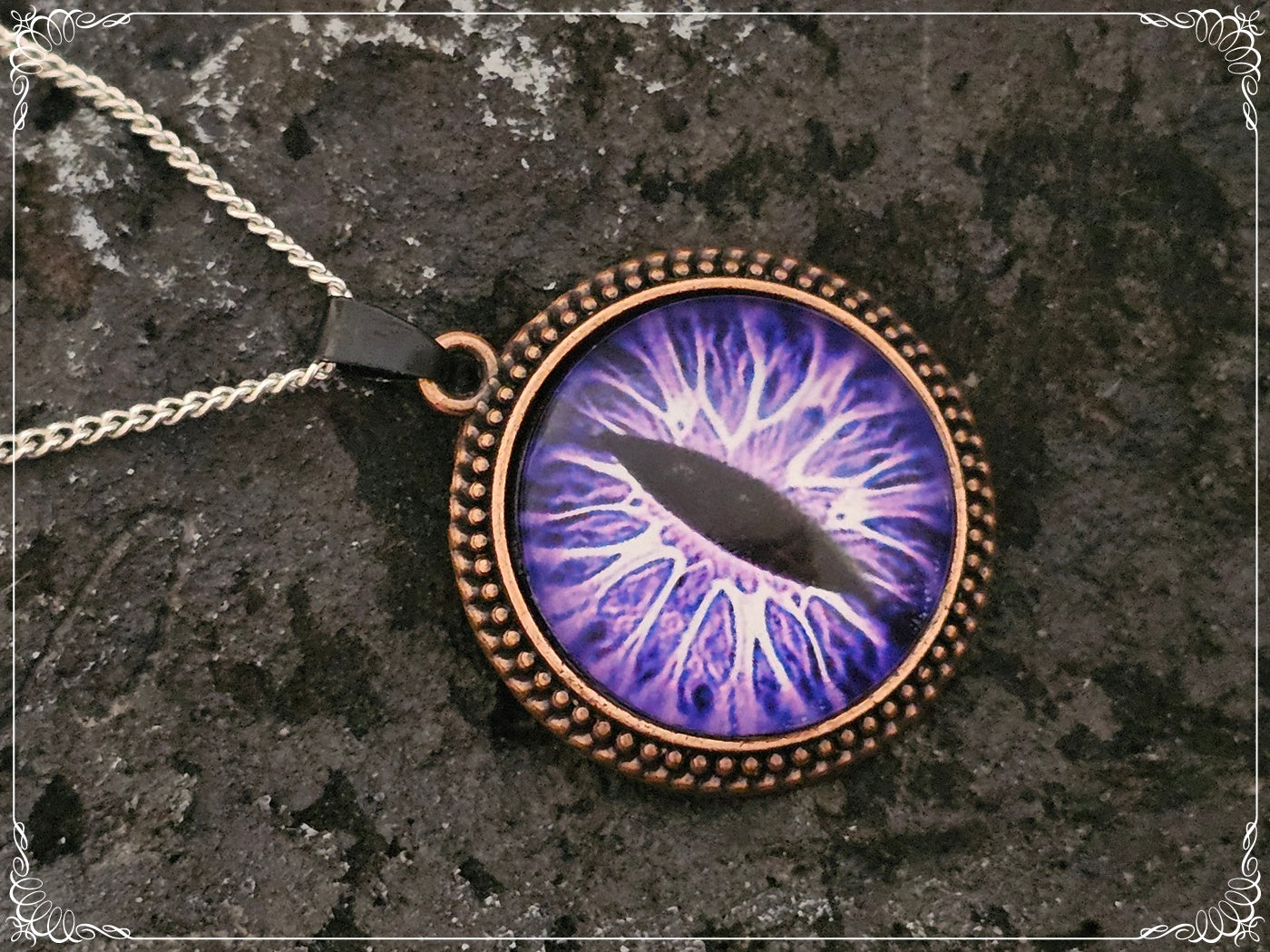 Pendentifs "Oeil de dragon - Cuivre"