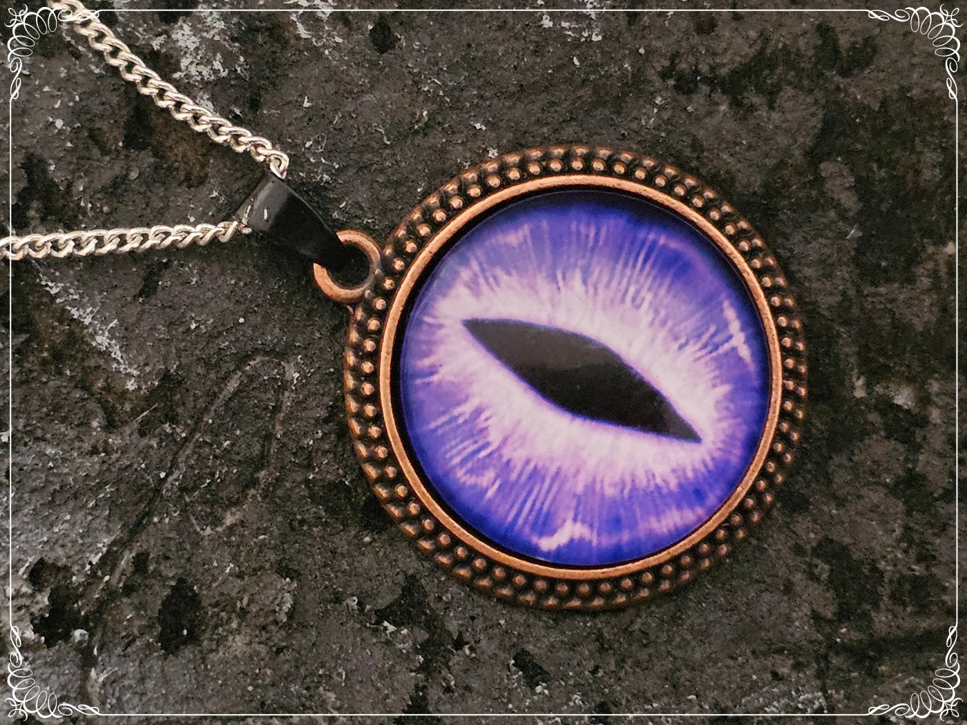 Pendentifs "Oeil de dragon - Cuivre"