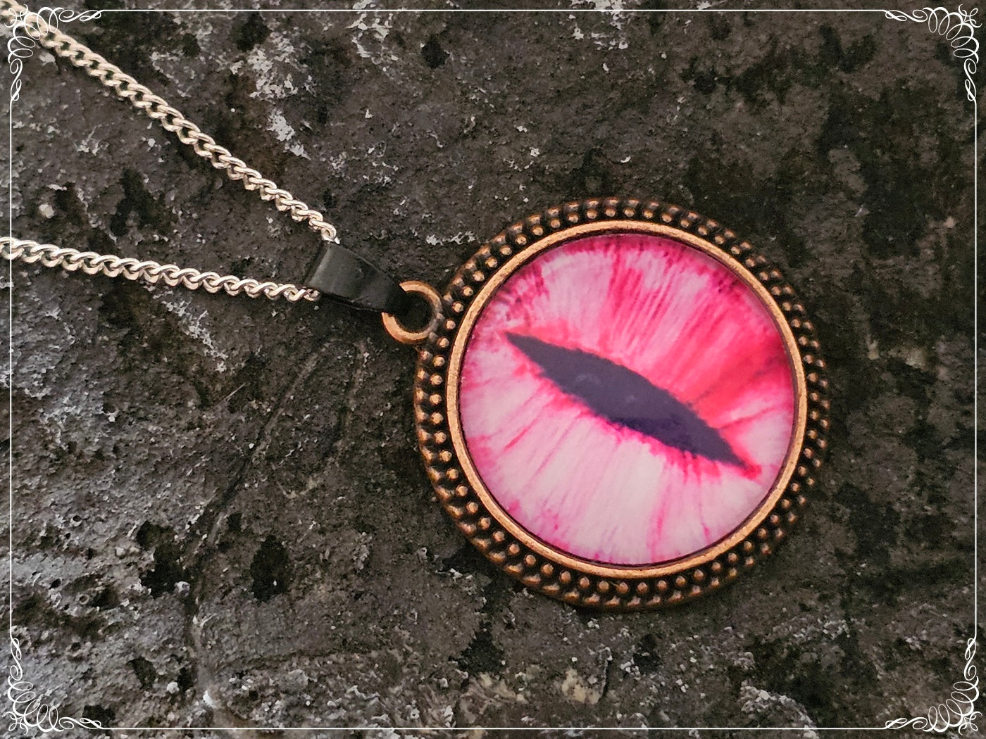 Pendentifs "Oeil de dragon - Cuivre"