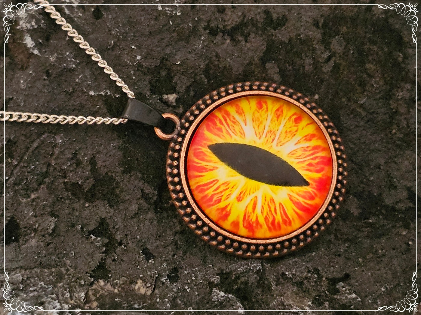 Pendentifs "Oeil de dragon - Cuivre"