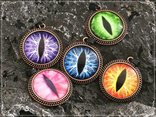 Pendentifs "Oeil de dragon - Cuivre"