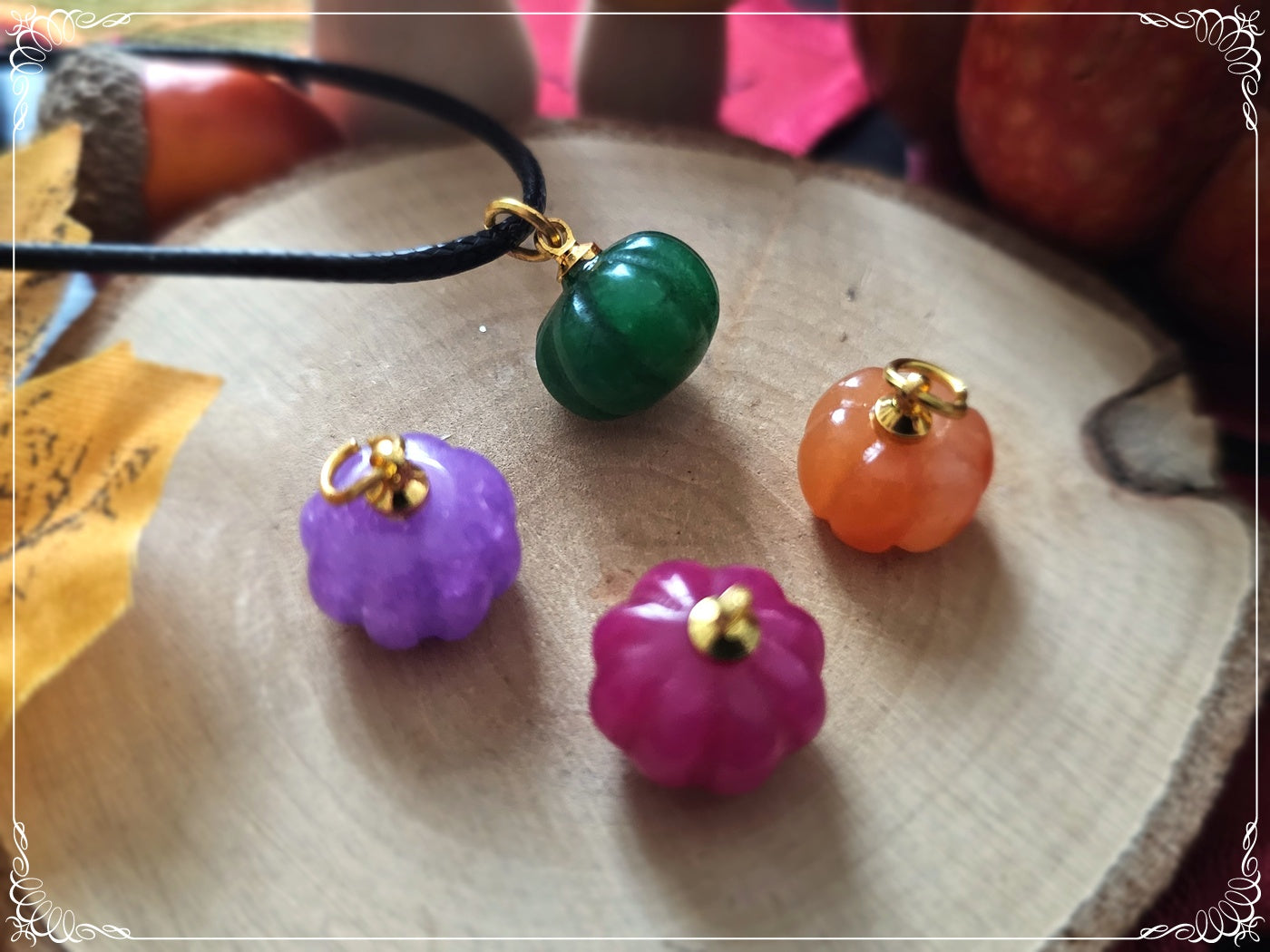 Pendentifs Mini citrouilles Automne Halloween
