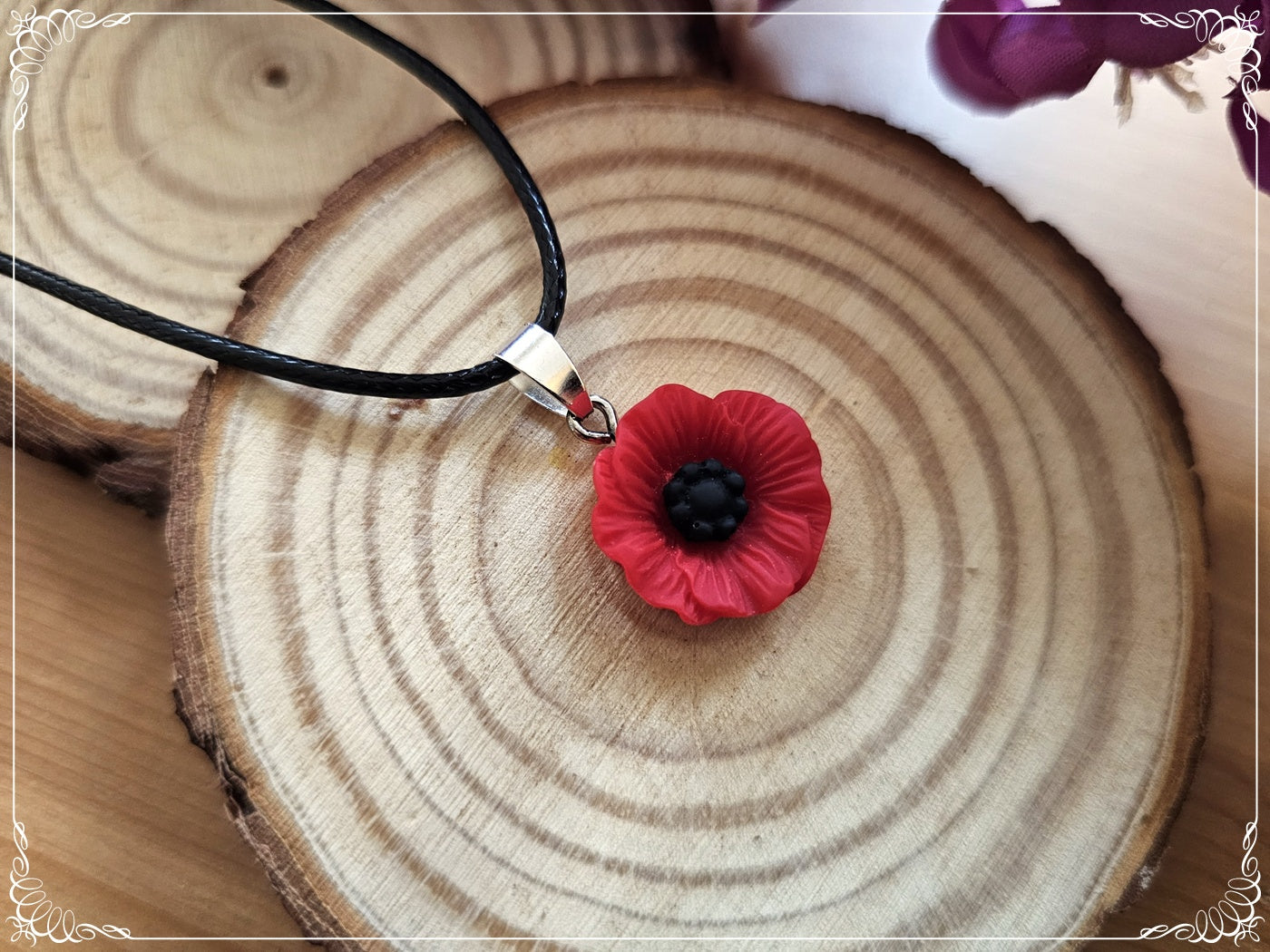 Pendentifs fleurs paquerettes marguerites coquelicots tournesols