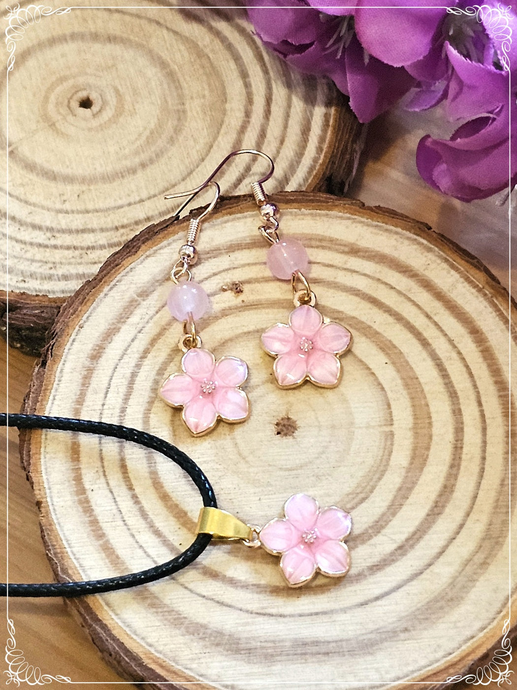 Pendentifs Japon "Sakura" - Fleurs de cerisier