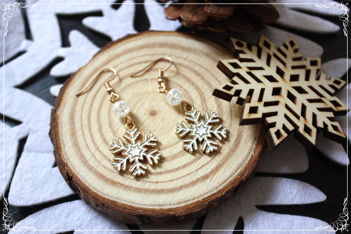 Boucles d'oreilles "Flocons"