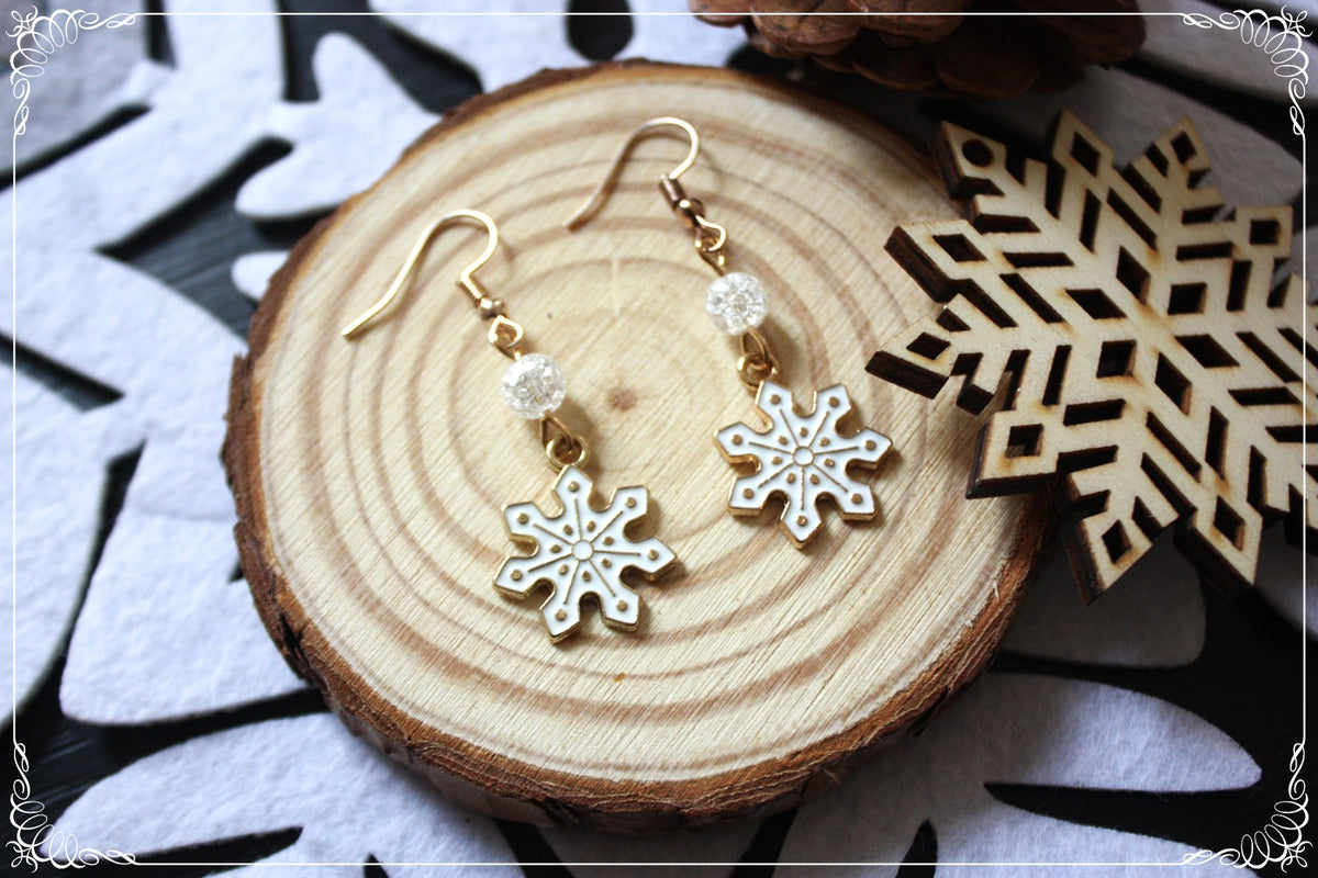 Boucles d'oreilles "Flocons"