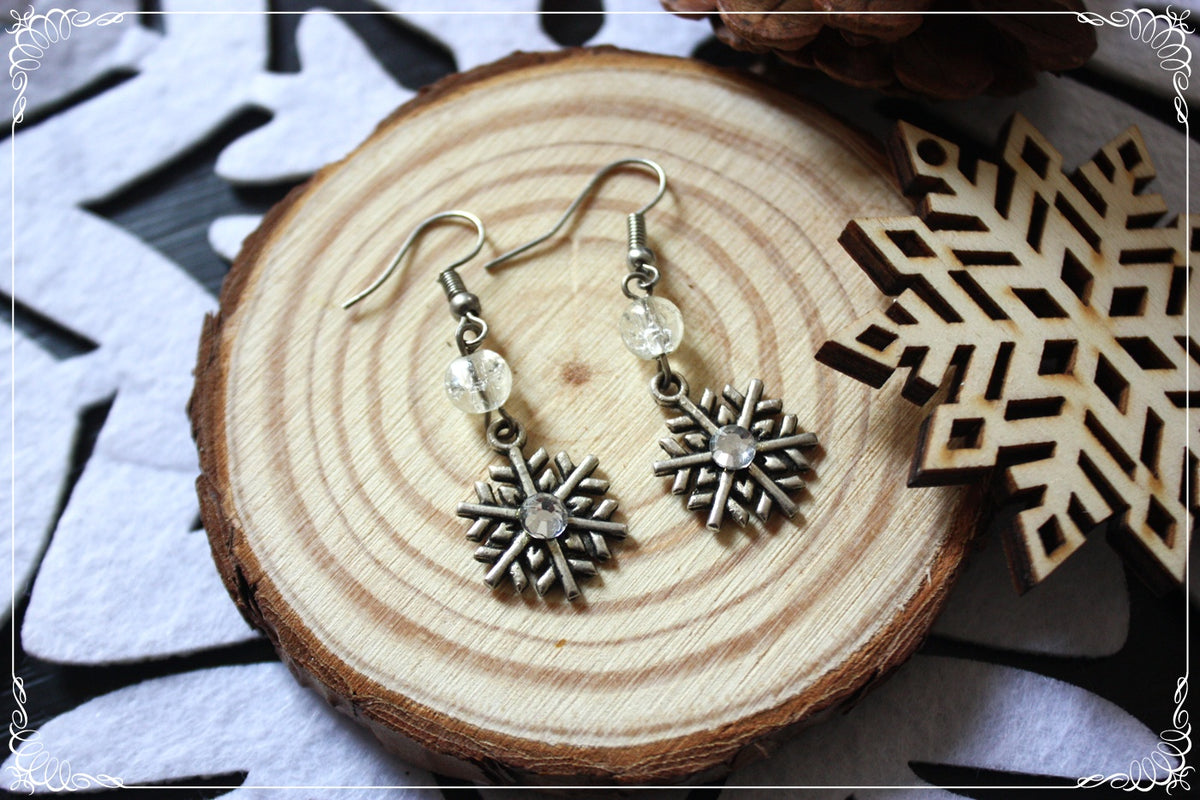 Boucles d'oreilles "Flocons"