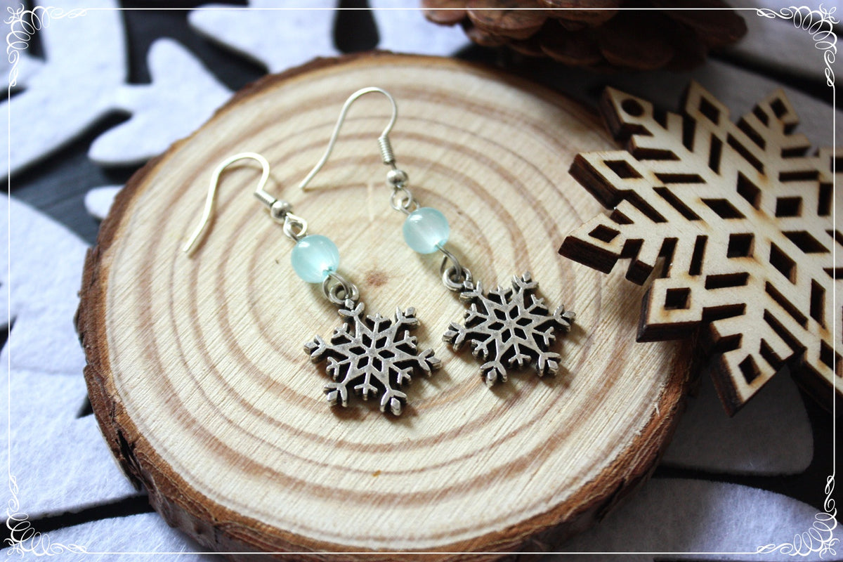 Boucles d'oreilles "Flocons"