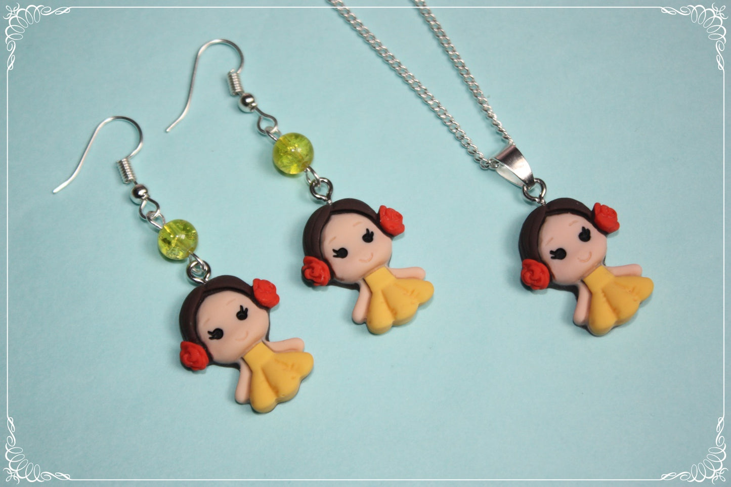 Pendentifs style "Princesses Disney"