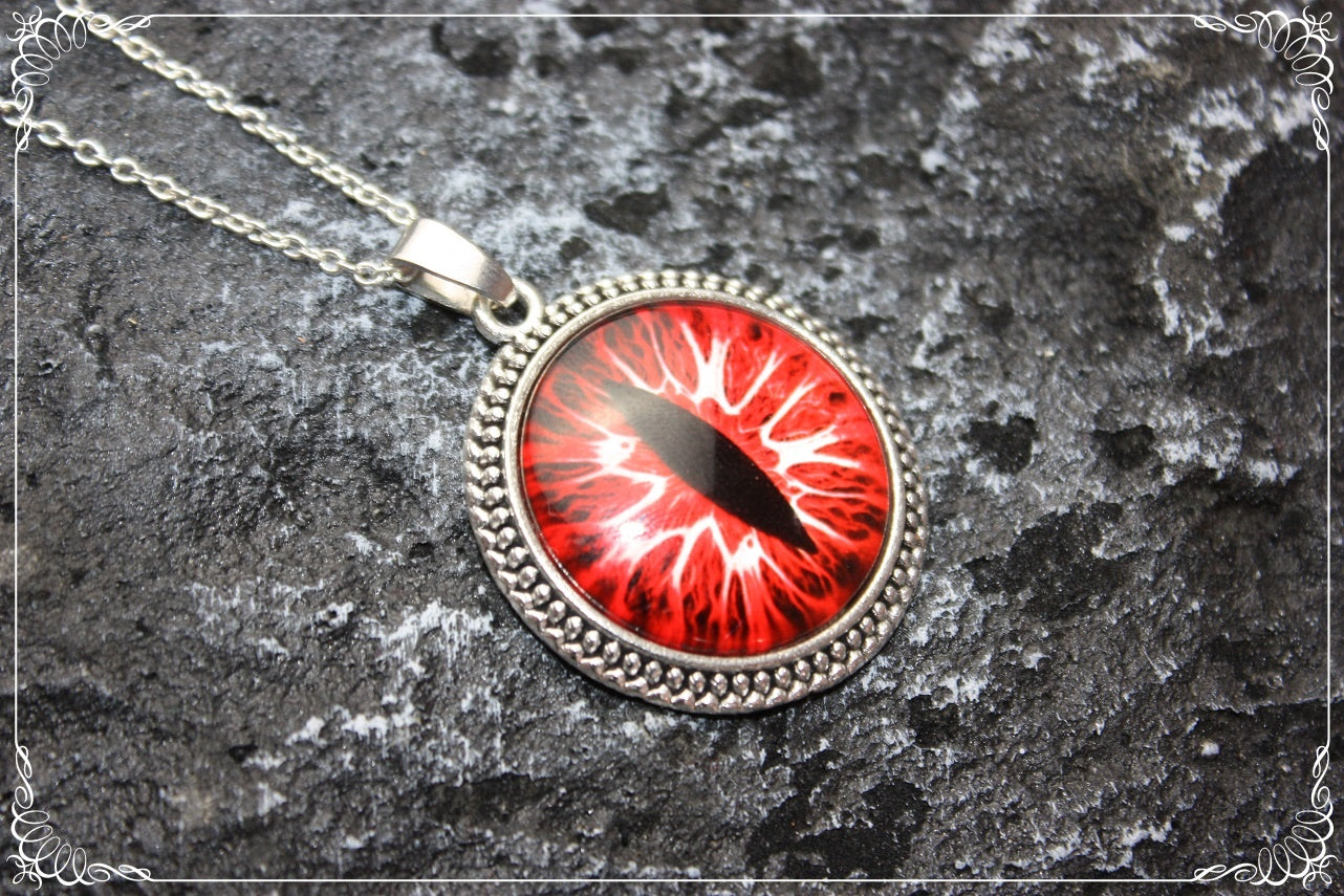 Pendentifs "Oeil de dragon - Argenté"