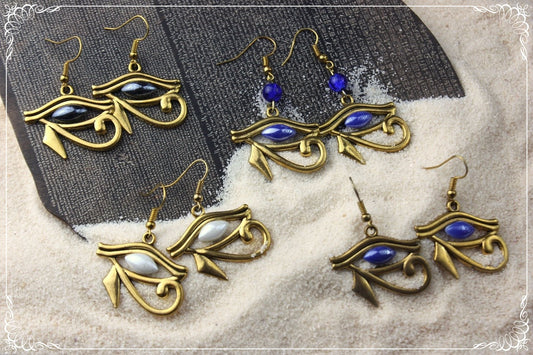 Boucles d'oreilles "Egypte - Oeil d'Horus"