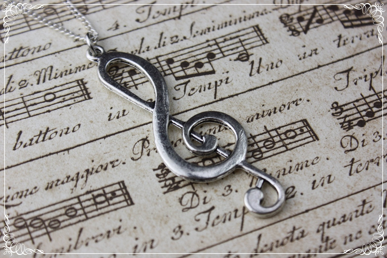 Boucles d'oreilles et pendentifs "Musique"