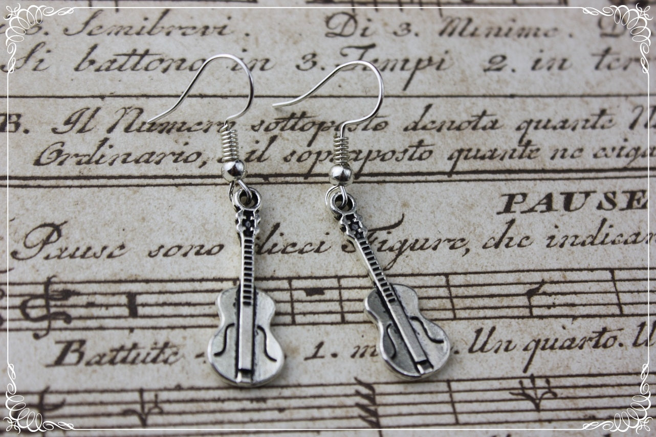 Boucles d'oreilles et pendentifs "Musique"