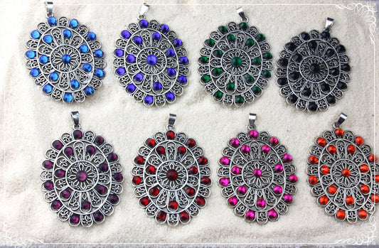 Pendentifs orientalisants "Ovales"