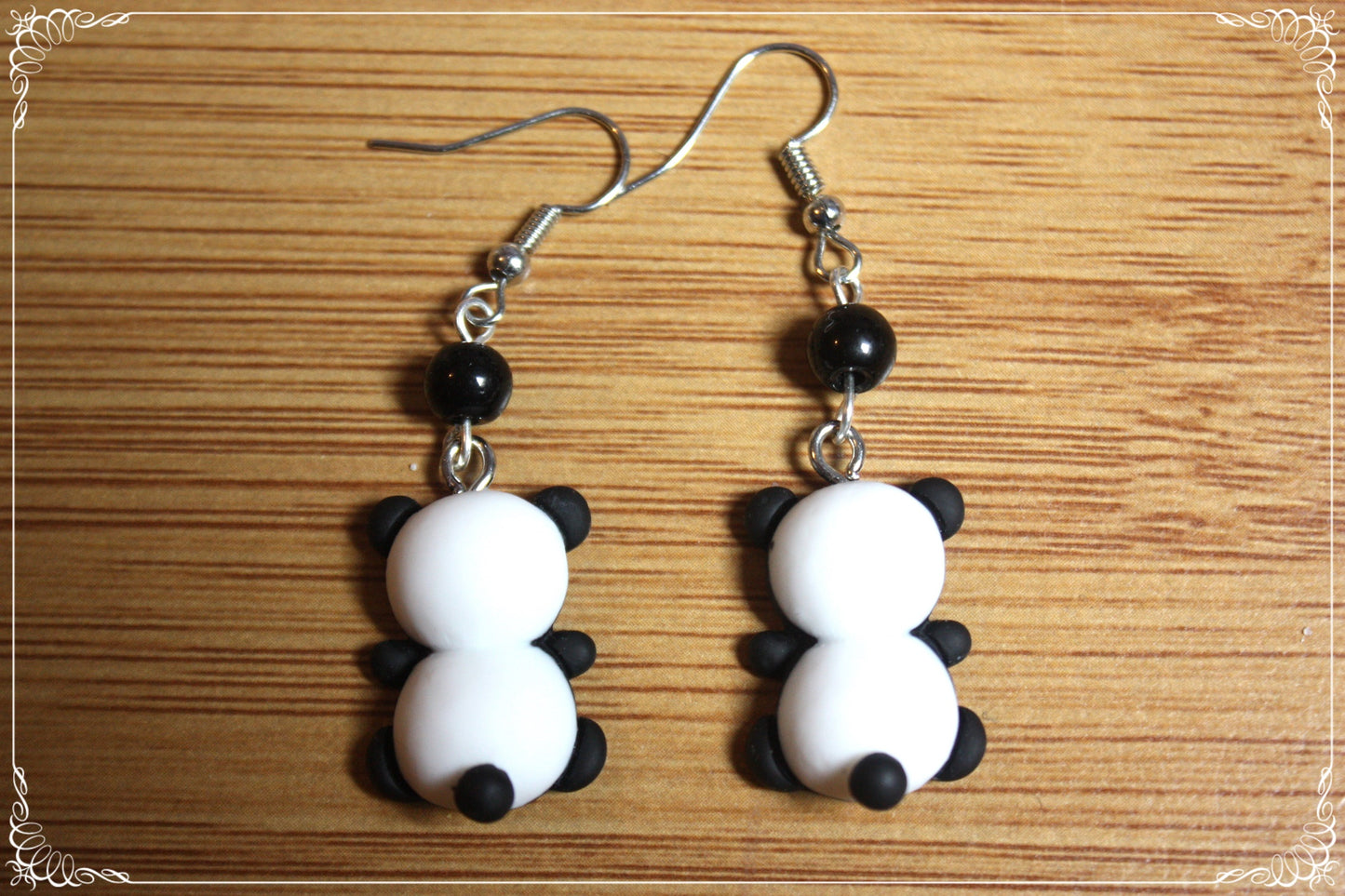 Boucles d'oreilles Pandas