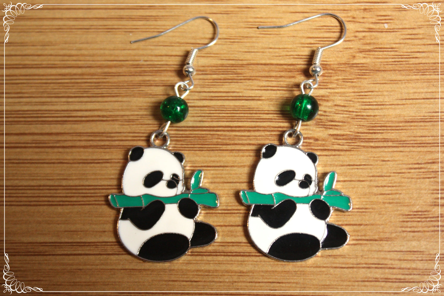 Boucles d'oreilles Pandas