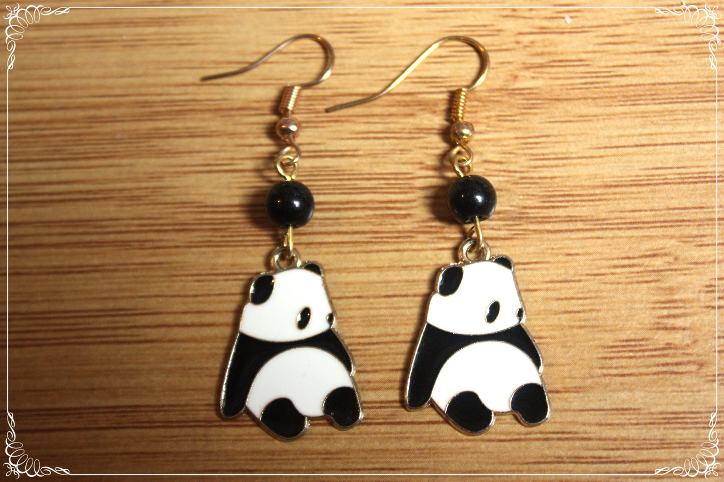 Boucles d'oreilles Pandas