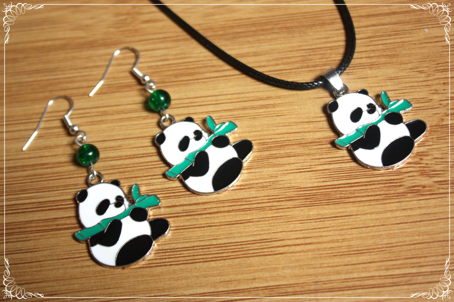 Boucles d'oreilles Pandas