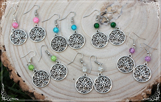 Boucles d'oreilles "Arbres celtiques"